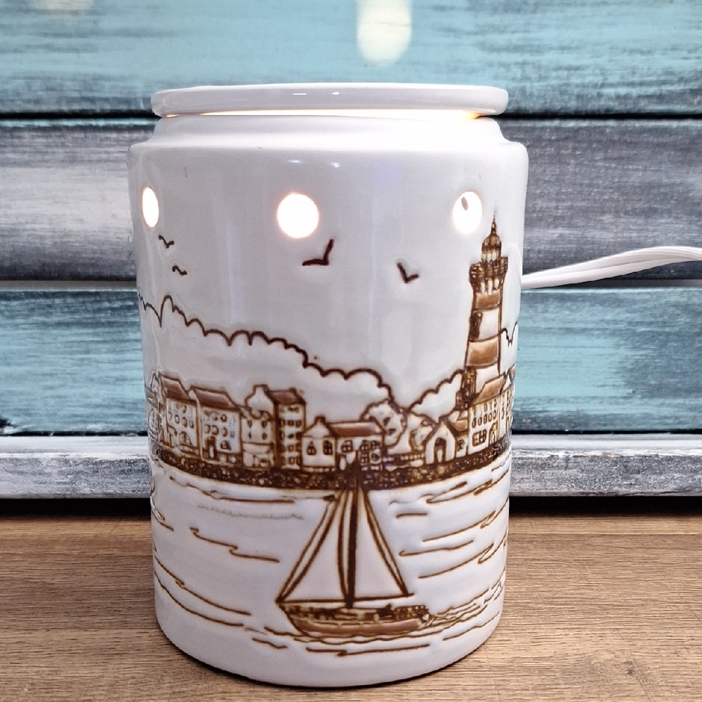 #AAC Scentsy "In The Harbour" Ceramic Scentsy Warmer Model 54221